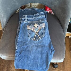 Elegant Blue Boot Cut Jeans